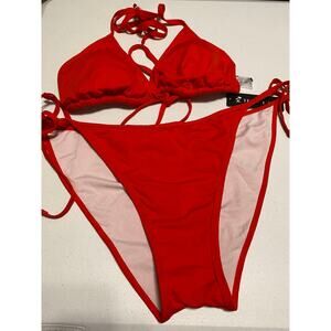 NWT Tempt Me Triangle Top Side Tie Bikini Bottoms size XL